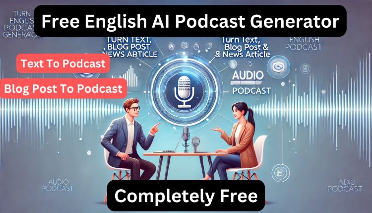 Free AI English Podcast Generator - Turn Text To Podcast