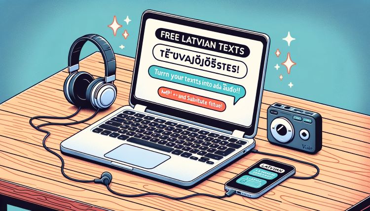 Free Latvian Text To Voice Converter With MP3 and Subtitle